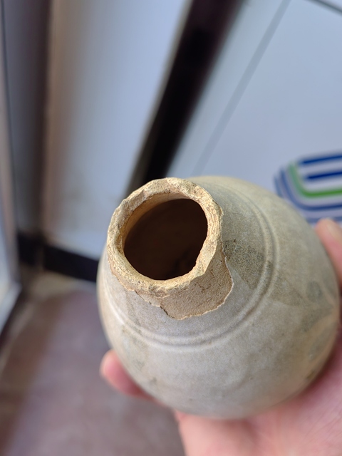 古玩陶瓷白釉褐彩玉壺春瓶真品鑒賞圖