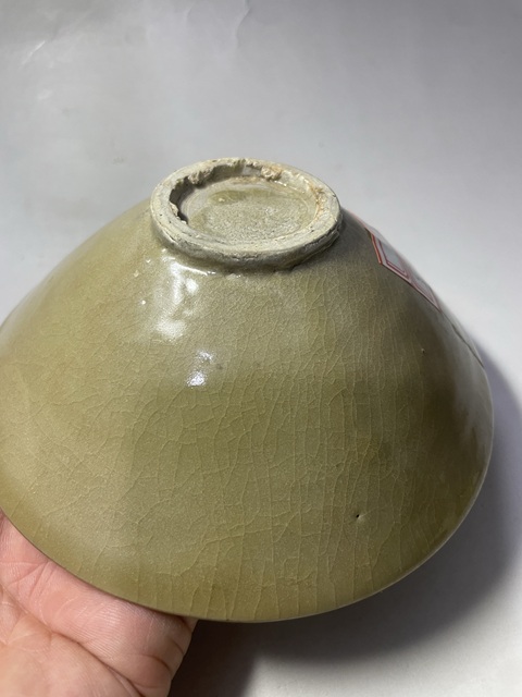 古玩陶瓷五代黃耀州盞真品鑒賞圖
