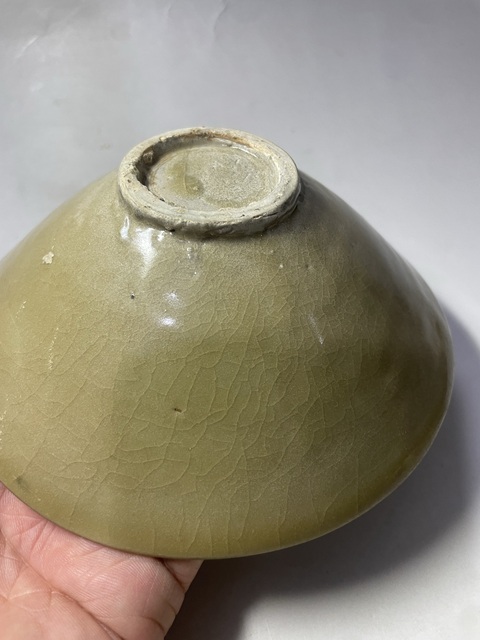 古玩陶瓷五代黃耀州盞真品鑒賞圖