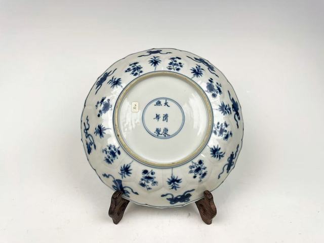 古玩陶瓷清康熙·青花高士撫琴論道圖盤拍賣，當(dāng)前價(jià)格2076元