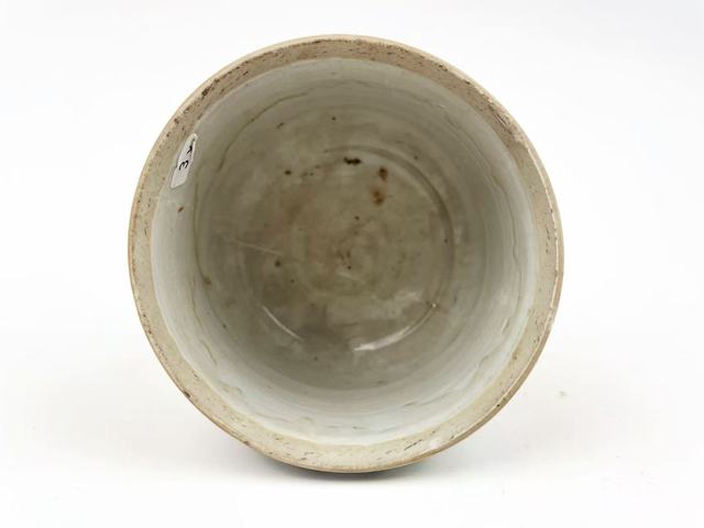 古玩陶瓷清康熙·五彩纏枝花卉紋缽真品鑒賞圖