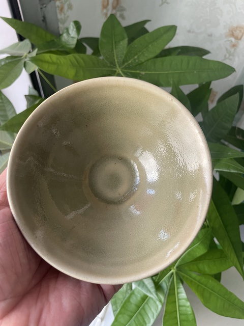 古玩陶瓷五代耀州窯墊燒青瓷真品鑒賞圖