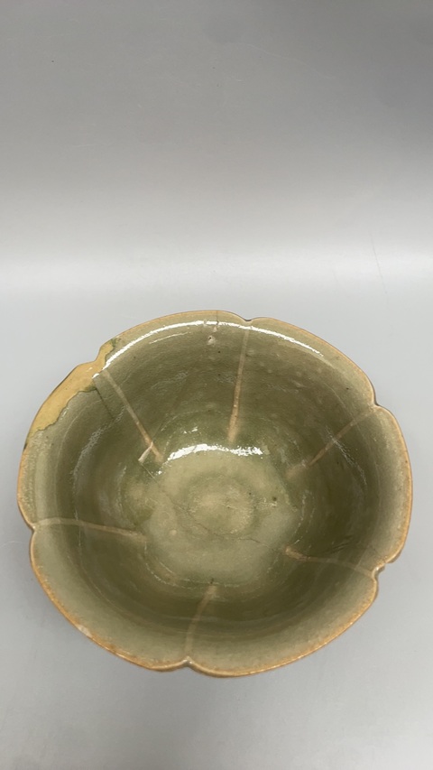 古玩陶瓷耀州窯花口盞拍賣,當前價格6000元