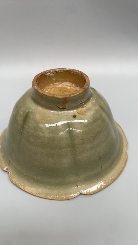 古玩陶瓷耀州窯花口盞拍賣,當前價格6000元