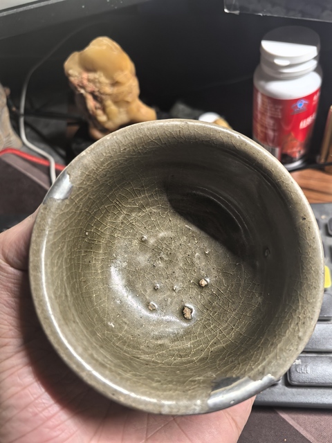 古玩陶瓷元龍泉杯真品鑒賞圖