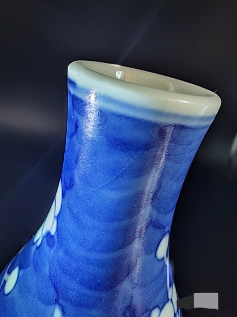 古玩陶瓷青花留白冰梅紋葫蘆瓶真品鑒賞圖