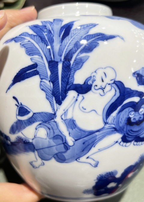 古玩陶瓷青花罐真品鑒賞圖