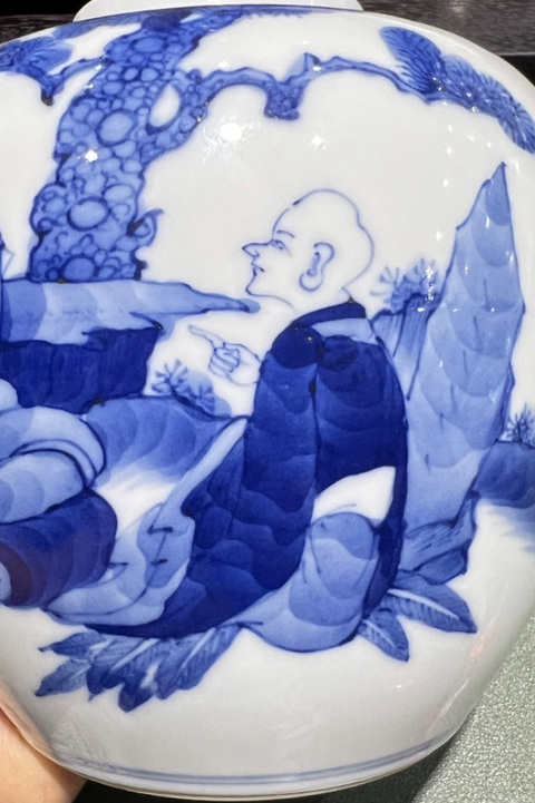 古玩陶瓷青花罐真品鑒賞圖