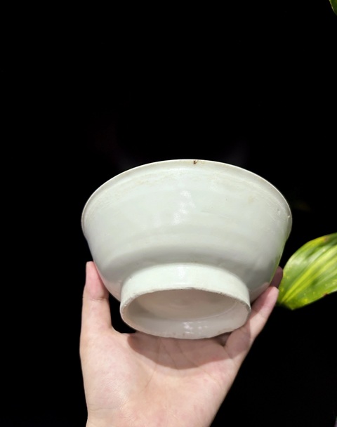 古玩陶瓷明早期甜白釉碗拍賣(mài)，當(dāng)前價(jià)格7888元