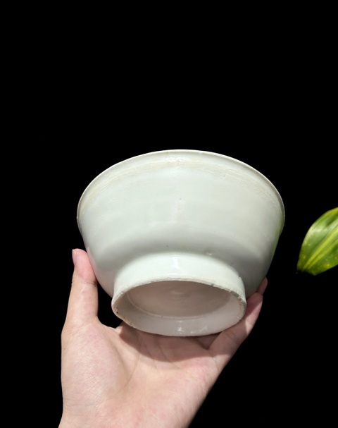 古玩陶瓷明早期甜白釉碗拍賣(mài)，當(dāng)前價(jià)格7888元