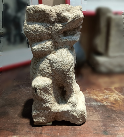 古玩雜項案頭獅真品鑒賞圖