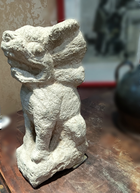 古玩雜項案頭獅真品鑒賞圖