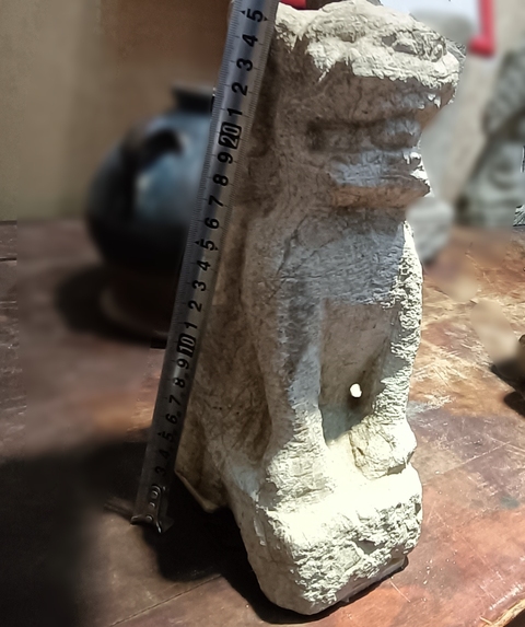 古玩雜項案頭獅真品鑒賞圖
