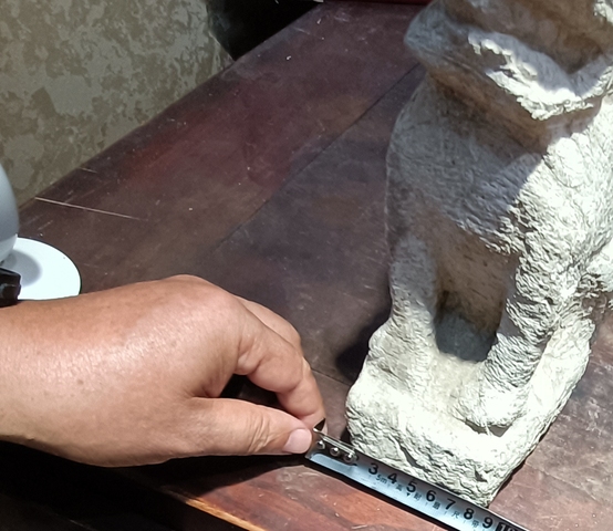 古玩雜項案頭獅真品鑒賞圖