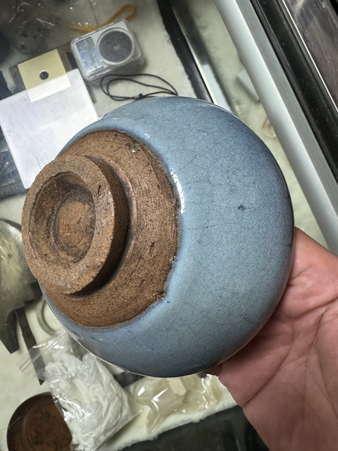 古玩陶瓷均窯碗真品鑒賞圖