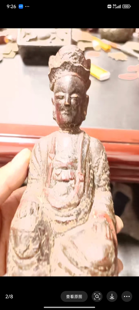 古玩雜項木雕造像真品鑒賞圖