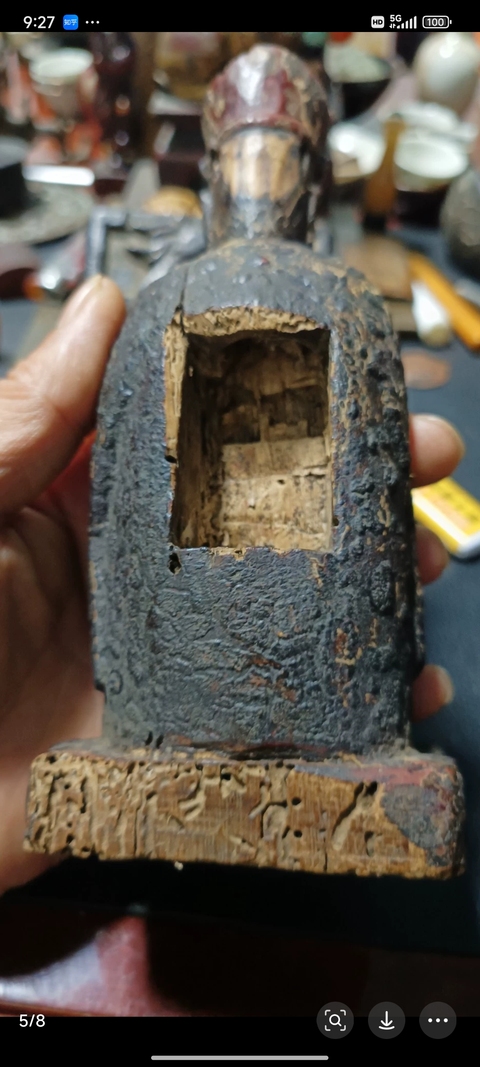 古玩雜項木雕造像真品鑒賞圖