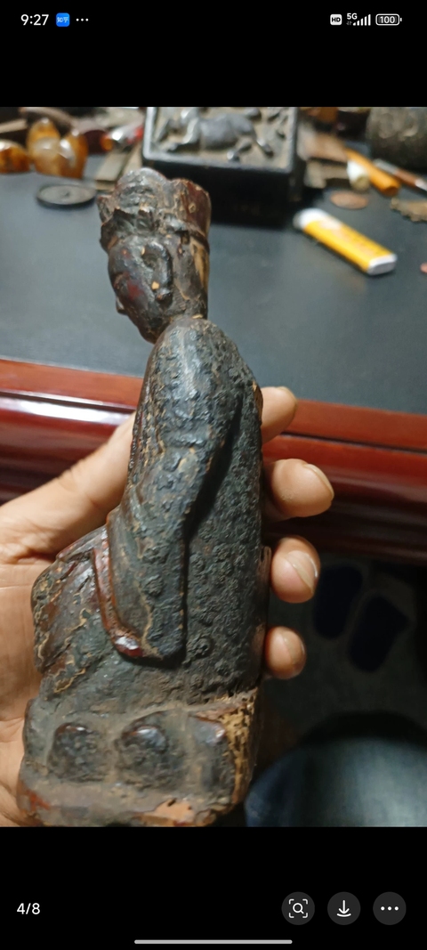 古玩雜項木雕造像真品鑒賞圖