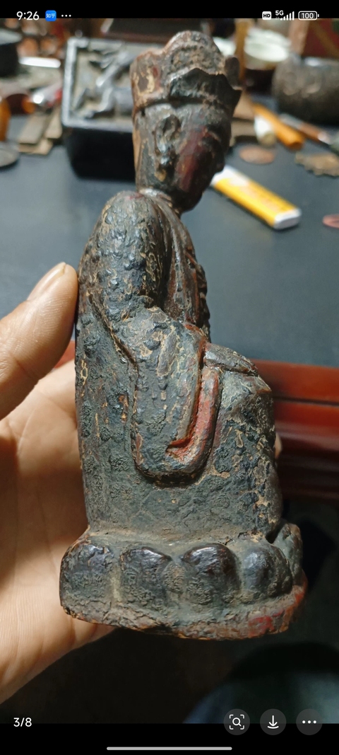 古玩雜項木雕造像真品鑒賞圖