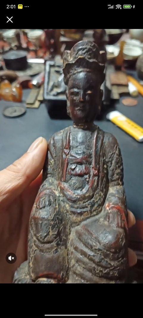 古玩雜項木雕造像真品鑒賞圖