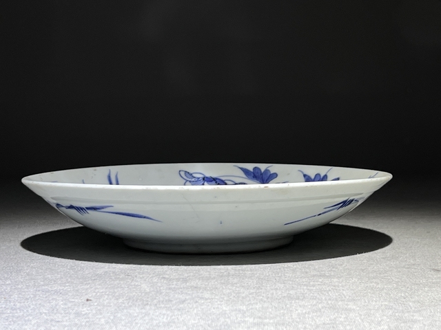古玩陶瓷【清中】青花鳳穿牡丹圖盤【收藏佳品】拍賣，當(dāng)前價(jià)格0元