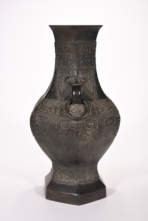 古玩銅器銅瓶真品鑒賞圖