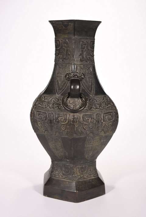 古玩銅器銅瓶真品鑒賞圖