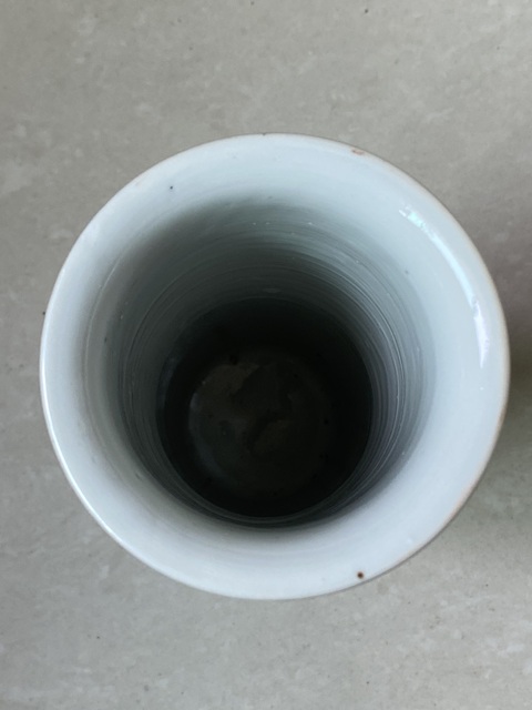 古玩陶瓷清光緒 五彩花鳥紋花觚真品鑒賞圖