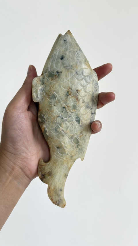 古玩玉器仿古玉魚(yú)真品鑒賞圖