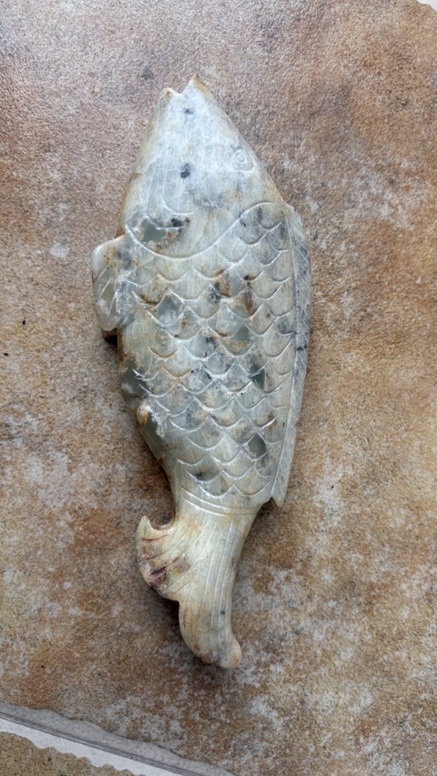古玩玉器仿古玉魚(yú)真品鑒賞圖