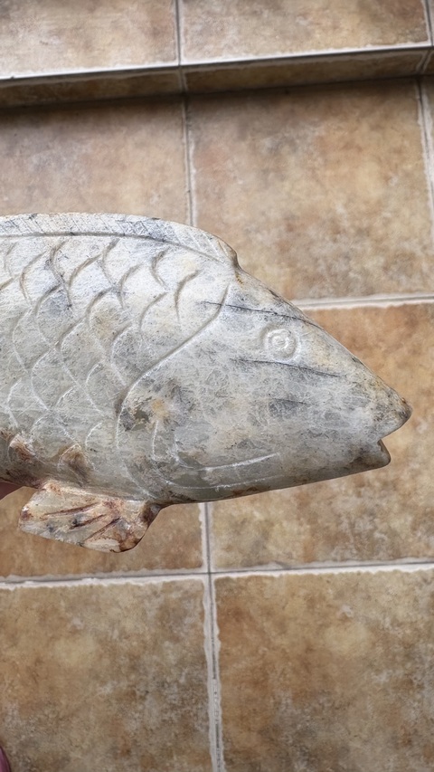 古玩玉器仿古玉魚(yú)真品鑒賞圖