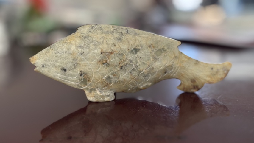 古玩玉器仿古玉魚(yú)真品鑒賞圖