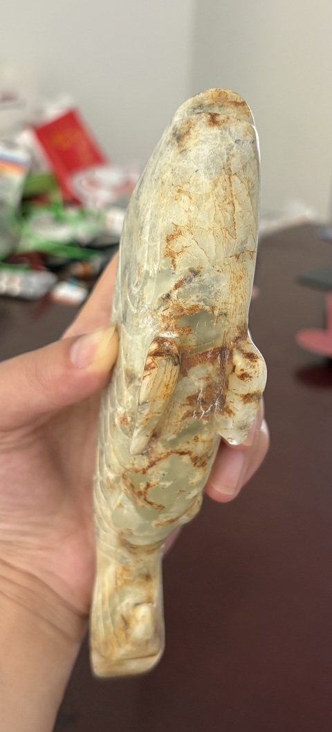 古玩玉器仿古玉魚(yú)真品鑒賞圖