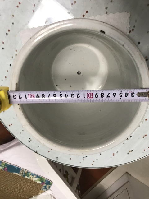 古玩陶瓷花卉紋粉彩花盆真品鑒賞圖