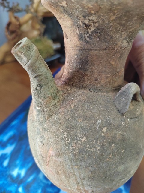 古玩陶瓷褐釉執壺拍賣,當前價格560元