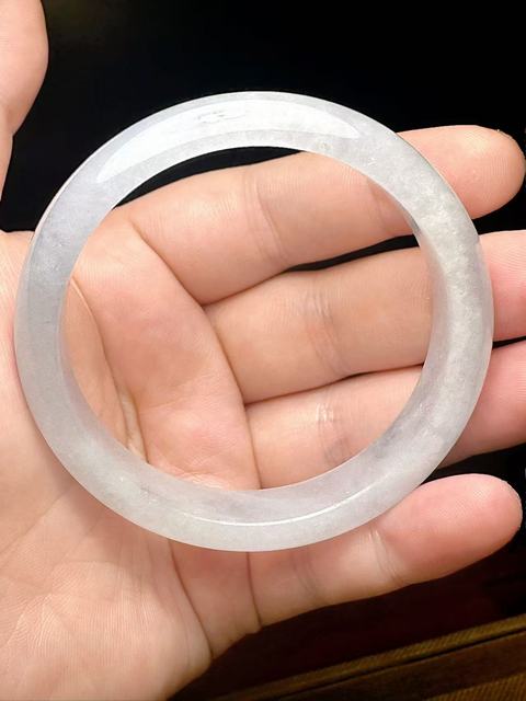 古玩玉器翡翠手鐲真品鑒賞圖