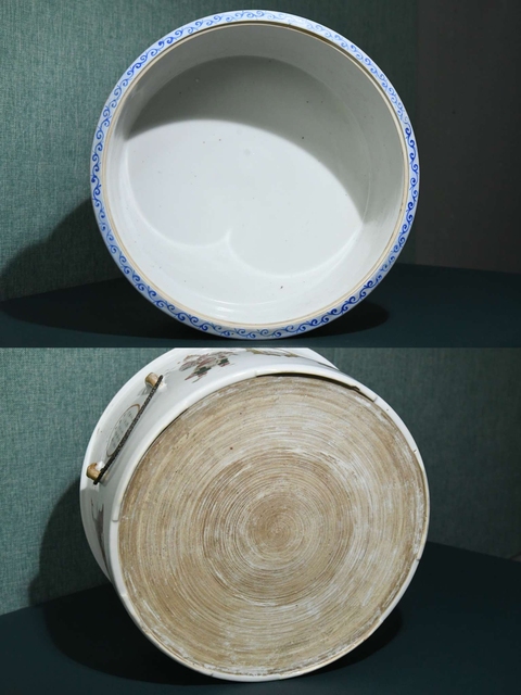 古玩陶瓷無雙譜粉彩四系一品鍋真品鑒賞圖
