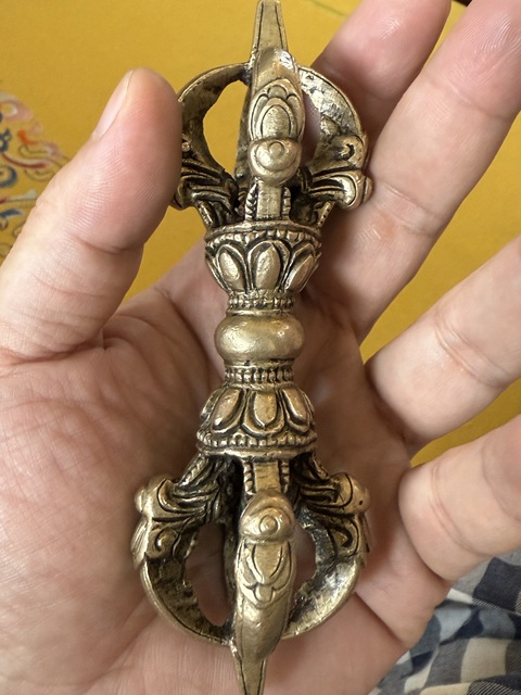 古玩銅器銅金剛杵真品鑒賞圖