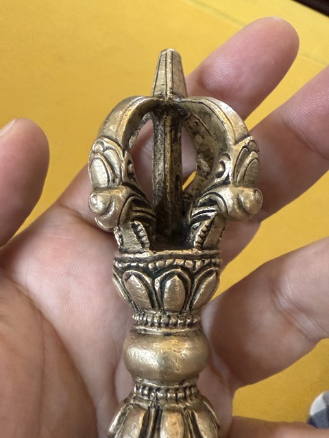 古玩銅器銅金剛杵真品鑒賞圖