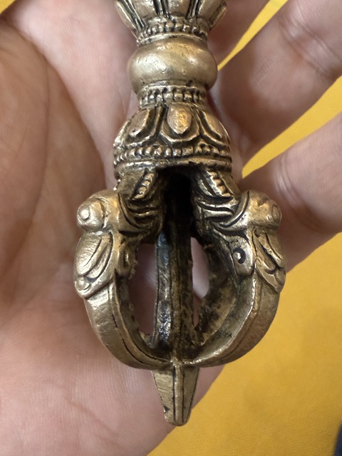 古玩銅器銅金剛杵真品鑒賞圖