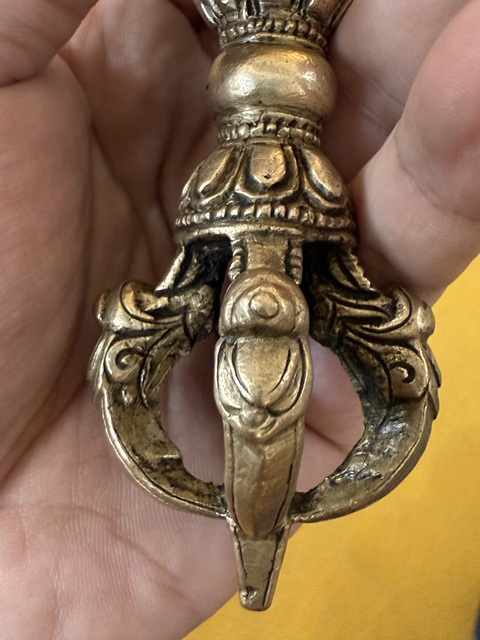 古玩銅器銅金剛杵真品鑒賞圖