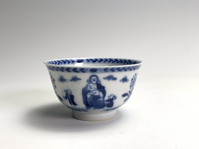 古玩陶瓷清中早期·青花圣母圖紋杯碟拍賣,當前價格5820元