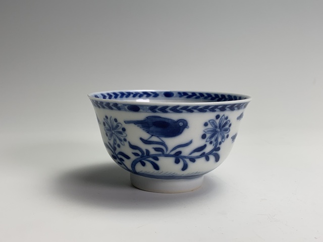 古玩陶瓷清中早期·青花圣母圖紋杯碟拍賣,當前價格5820元