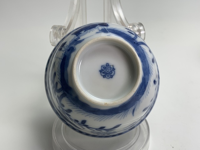 古玩陶瓷清中早期·青花圣母圖紋杯碟拍賣,當前價格5820元