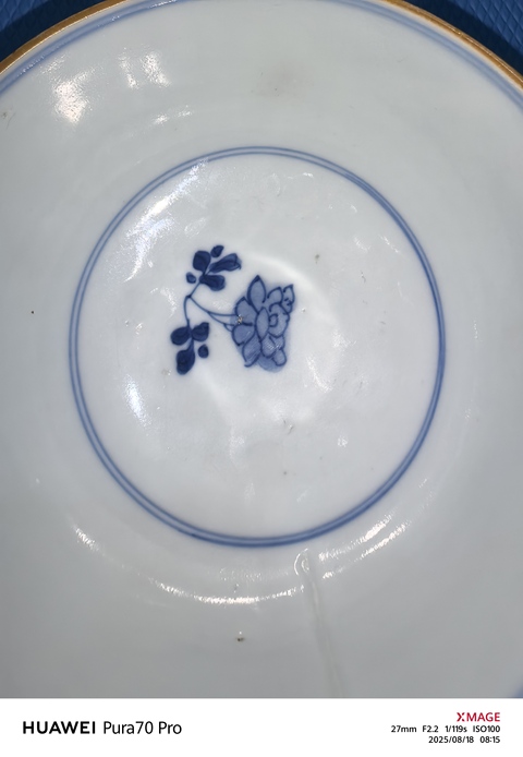 古玩陶瓷花卉紋碗真品鑒賞圖
