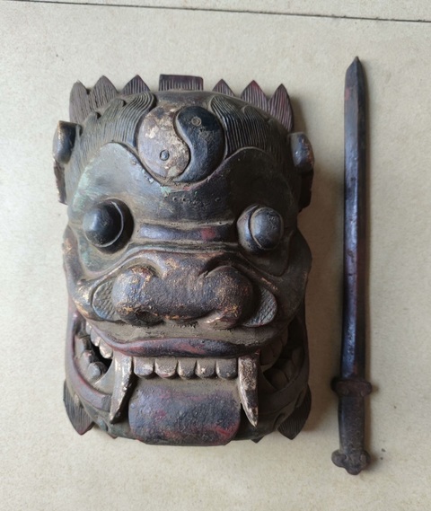 古玩雜項(xiàng)面具真品鑒賞圖