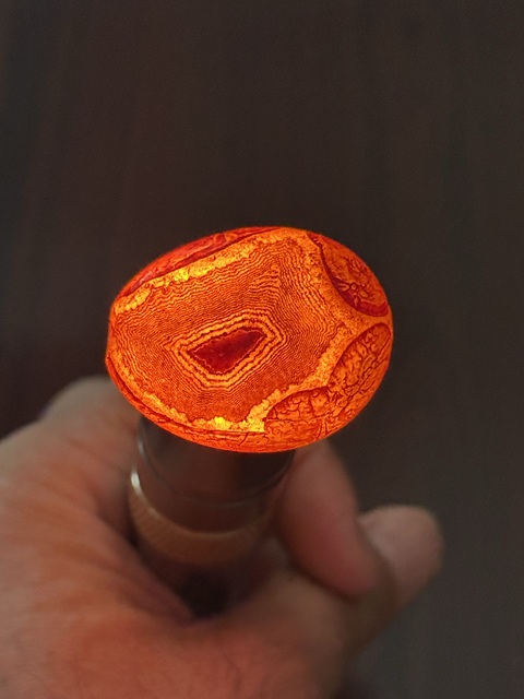 古玩玉器瑪瑙珠真品鑒賞圖