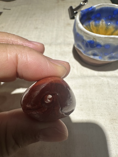 古玩玉器瑪瑙珠真品鑒賞圖