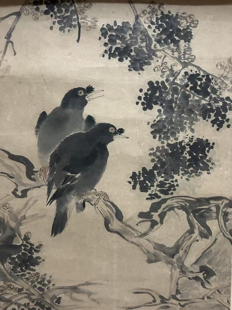古玩字畫(huà)樹(shù)鳥(niǎo)真品鑒賞圖