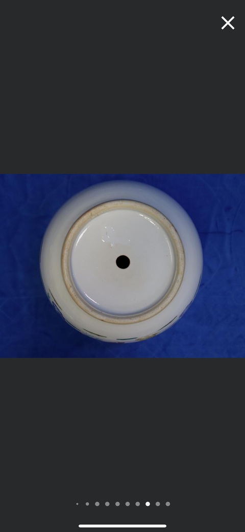 古玩陶瓷仕女紋粉彩花盆真品鑒賞圖